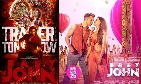வருண் தவான் - கீர்த்தி சுரேஷ் நடித்த பேபி ஜான் படத்தின் டிரெய்லர் நாளை வெளியீடு