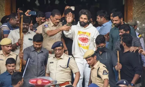 கைது செய்யப்பட்ட நடிகர் அல்லு அர்ஜூனுக்கு 14 நாட்கள் நீதிமன்ற காவல்