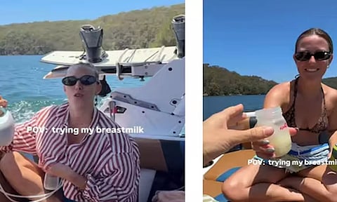 தாய்ப்பால் விருந்து பரிமாறிய பெண் பிரபலத்தால் சர்ச்சை