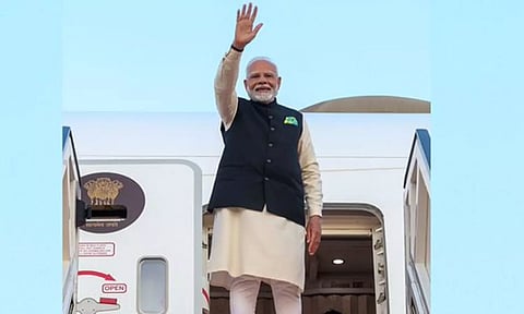 குவைத் சுற்றுப்பயணம் முடிந்து டெல்லி புறப்பட்டார் பிரதமர் மோடி