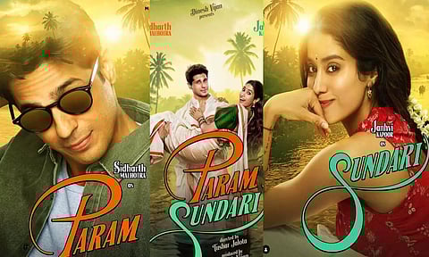 பரம் சுந்தரி படத்தில் ஜான்வி கபூர், சித்தார்த் மல்ஹோத்ரா