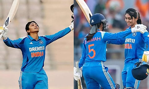 சதம் விளாசிய ஹர்லீன் தியோல்- வெஸ்ட் இண்டீஸ் அணிக்கு 359 ரன்கள் இலக்கு நிர்ணயித்த இந்தியா