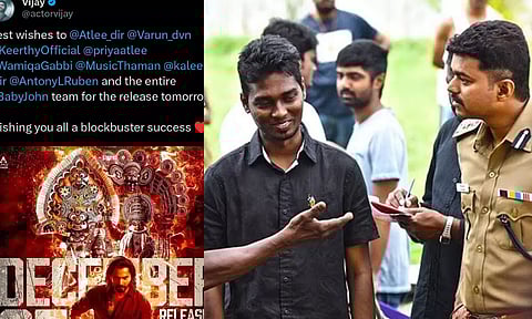 அட்லீ தயாரித்துள்ள பேபி ஜான் படக்குழுவுக்கு வாழ்த்து தெரிவித்த விஜய்