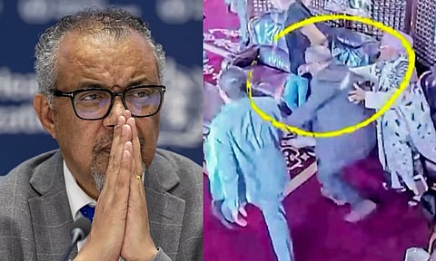 இஸ்ரேல் தாக்குதல்: நூலிழையில் உயிர்தப்பிய பரபரப்பு 'வீடியோ'வை பகிர்ந்த WHO இயக்குநர்