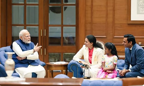 பிரதமர் மோடியை சந்தித்த செஸ் வீராங்கனை கொனேரு ஹம்பி