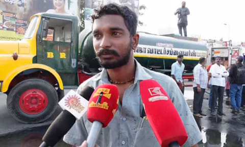 கைதான டிரைவர் ராதாகிருஷ்ணன்