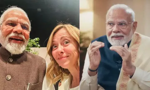 இத்தாலி பிரதமருடன் தொடர்புபடுத்தி வந்த மெலோடி மீம்ஸ் குறித்த கேள்விக்கு மோடி கொடுத்த ரியாக்ஷன்