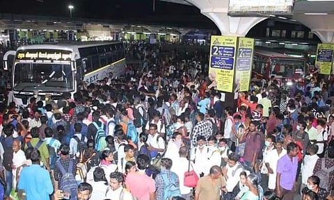 பொங்கல் பண்டிகையை முன்னிட்டு சென்னையில் இருந்து 6.40 லட்சம் பேர் பயணம்