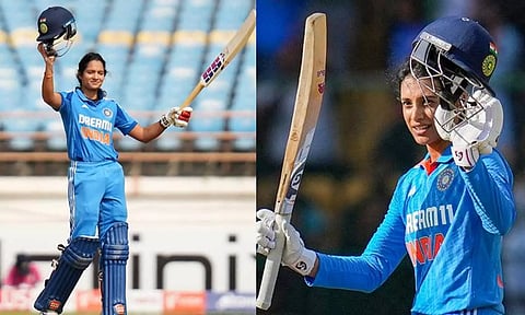 மந்தனா, பிரதிகா ராவல் அதிரடி சதம்- ஒருநாள் போட்டியில் அதிக ரன்கள் குவித்து இந்தியா சாதனை