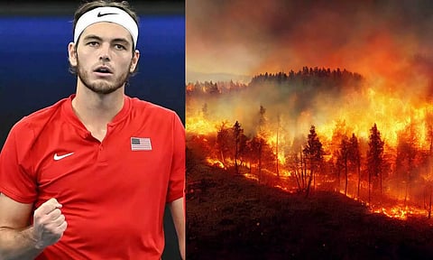 என்னை வளர்த்த ஊருக்கு என்னால் இயன்றது- லாஸ் ஏஞ்சல்ஸ்க்கு நிவாரண நிதி வழங்கிய டென்னிஸ் வீரர்