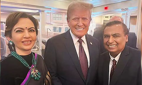 டொனால்டு டிரம்புடன் முகேஷ் அம்பானி தம்பதியினர் சந்திப்பு