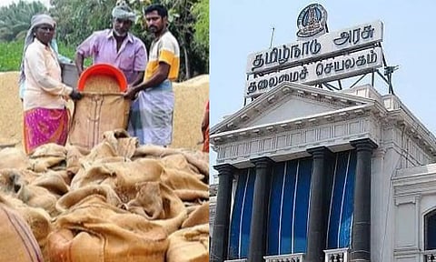 22 சதவீத ஈரப்பதம் வரை நெல் கொள்முதல்- மத்திய அரசுக்கு தமிழக அரசு கடிதம்