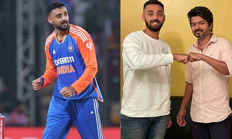 விஜய் படத்தை டாட்டூ போட்டுக் கொண்ட வருண் சக்கரவர்த்தி- வைரல் புகைப்படம்