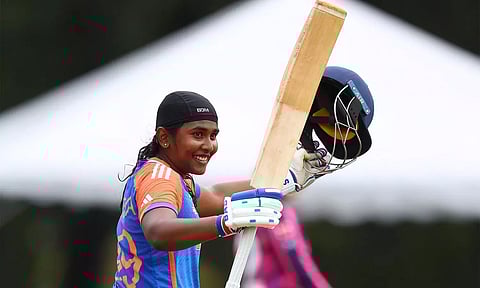 ஜூனியர் மகளிர் டி20 உலகக் கோப்பை: சூப்பர் 6 சுற்றில் ஸ்காட்லாந்தை சுருட்டியது இந்தியா