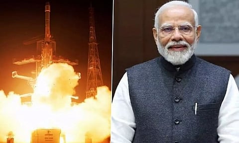 இஸ்ரோ ஏவிய 100-வது ராக்கெட்: பிரதமர் மோடி வாழ்த்து