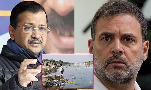 கெஜ்ரிவால் ஜி... எப்போது யமுனையில் நீராடுவீர்கள்?- ராகுல் காந்தி கேள்வி