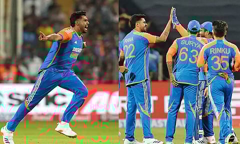 பந்து வீச்சில் அசத்திய ஹர்ஷித் ராணா- இங்கிலாந்துக்கு எதிராக தொடரை கைப்பற்றியது இந்தியா