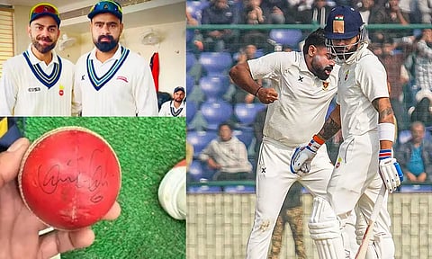 VIDEO: ரஞ்சி போட்டியில் கோலியின் விக்கெட்டை எடுத்த பந்தில் அவரிடமே ஆட்டோகிராஃப் வாங்கிய பவுலர்