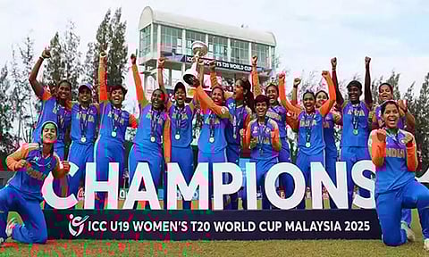 மகளிர் U19 உலக கோப்பையை கைப்பற்றிய இந்திய அணிக்கு ரூ.5 கோடி பரிசு அறிவித்த பிசிசிஐ