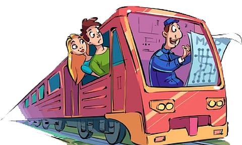 ஓடும் ரெயிலில் வயிறு வலிப்பதாக அட்டகாசம் செய்த வாலிபர் - டாக்டர்கள் அதிர்ச்சி