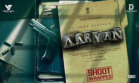 விஷ்ணு விஷால் நடித்த ஆர்யன் படத்தின் படப்பிடிப்பு நிறைவு