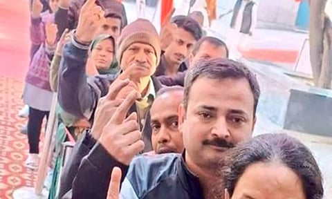 டெல்லி சட்டசபை தேர்தல்- காலை 11 மணி நிலவரப்படி 19.95% வாக்குகள் பதிவு