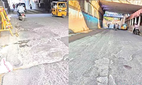 சீரழிந்து கிடக்கும் சுரங்கப்பாதைகளால் வாகன ஓட்டிகள் விபத்தில் சிக்கும் பரிதாபம்