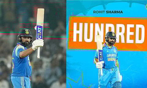 சர்வதேச கிரிக்கெட்டில் அதிக சதம்.. புதிய சாதனை படைத்த ரோகித்