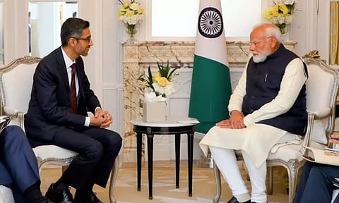 பிரதமர் மோடியை சந்தித்து பேசிய சுந்தர் பிச்சை - என்ன சொன்னார் தெரியுமா?