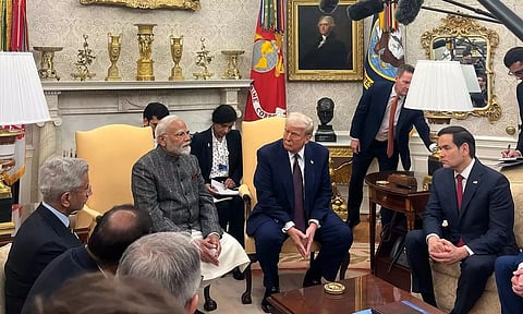 வெள்ளை மாளிகையில் அதிபர் டிரம்புடன் பிரதமர் மோடி சந்திப்பு