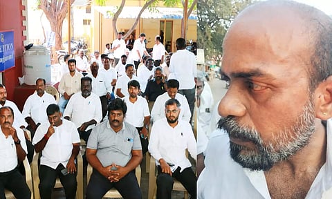 போலீஸ் நிலையத்தை முற்றுகையிட்டு வக்கீல்கள் போராட்டம்: தி.மு.க. கவுன்சிலர் உள்பட 6 பேர் மீது வழக்கு