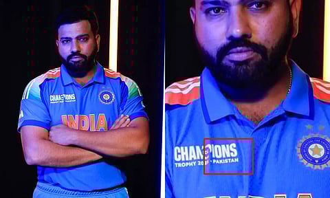 சாம்பியன்ஸ் டிராபி: இந்திய ஜெர்சியில் பாக். பெயர் - ரசிகர்கள் அதிர்ச்சி