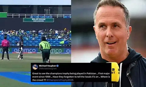 ரசிகர்கள் கூட்டம் எங்கே? பாகிஸ்தான் கிரிக்கெட் வாரியத்தை கிண்டலடித்த மைக்கேல் வாகன்