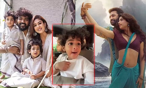 VIDEO: தேவரா பாடலுக்கு Vibe செய்த விக்னேஷ் சிவன் - நயன்தாரா குழந்தைகள்