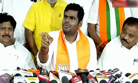 தனி ஆளாக அண்ணாசாலைக்கு வருகிறேன் முடிந்தால் தடுத்து நிறுத்திப் பாருங்கள்- உதயநிதிக்கு அண்ணாமலை சவால்