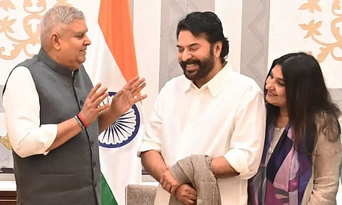 டெல்லியில் குடியரசு துணைத் தலைவரை சந்தித்த நடிகர் மம்மூட்டி