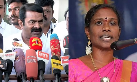 நா.த.க.-விற்கு களை உதிரும் காலம்: காளியம்மாள் குறித்த கேள்விக்கு சீமான் பதில்