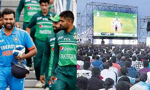 மெரினா, பெசன்ட் நகர் கடற்கரையில் திரையிடப்படும் இந்தியா- பாகிஸ்தான் போட்டி