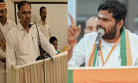 மாவட்ட ஆட்சியரின் முட்டாள்தனமான பேச்சுக்கு திமுக தான் காரணம்- அண்ணாமலை