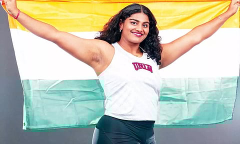 அமெரிக்க தடகள போட்டி: சென்னை வீராங்கனை புதிய தேசிய சாதனை