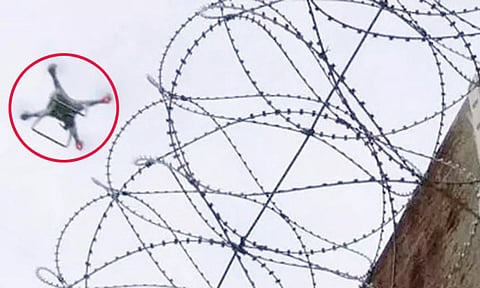 கண்ணூரில் பெண்கள் சிறைச்சாலை மீது இரவில் பறந்த டிரோன்- போலீசார் விசாரணை