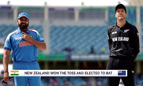 சாம்பியன்ஸ் டிராபி இறுதிப்போட்டி: இந்தியாவுக்கு எதிரான போட்டியில் நியூசிலாந்து பேட்டிங் தேர்வு