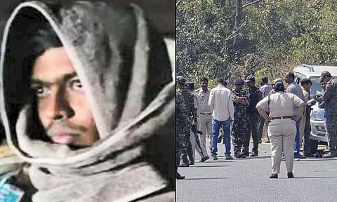 சிறைக்கு அழைத்து செல்லும் வழியில் போலீஸ் காவலில் இருந்து தப்ப முயன்ற ரவுடி சுட்டுக்கொலை