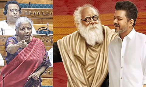 பெரியார் போற்றுதும்.. நிர்மலா சீதாராமனுக்கு த.வெ.க. தலைவர் விஜய் பதிலடி