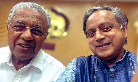 முதல் மந்திரி பினராயி விஜயனுடன் சசி தரூர் செல்பி: கடுப்பான காங்கிரஸ்