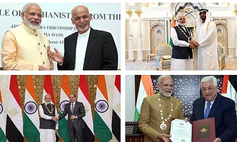 பிரதமர் மோடி பெற்ற 21 நாடுகளின் சர்வதேச விருதுகளின் விவரம்