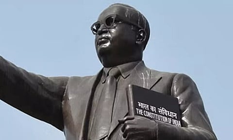 திறந்த 2 நாட்களில் அம்பேத்கர் சிலை மாயம்