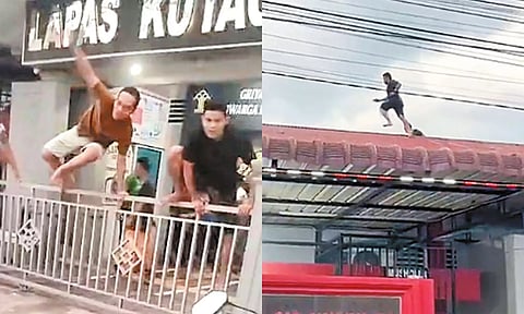 இந்தோனேசியாவில் சிறையின் கதவை உடைத்து தப்பி ஓடிய கைதிகள்