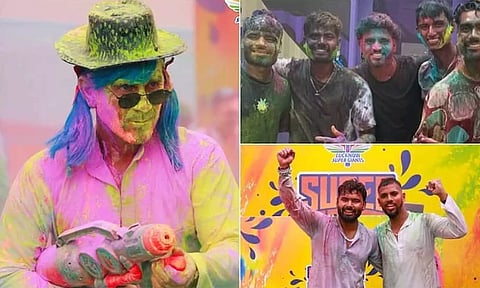 ஹோலி பண்டிகையை கொண்டாடிய ஐபிஎல் அணிகள்: வைரலாகும் புகைப்படம்- வீடியோ