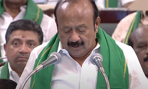 வேளாண் பட்ஜெட்டை தாக்கல் செய்தார் அமைச்சர் எம்.ஆர்.கே. பன்னீர்செல்வம்